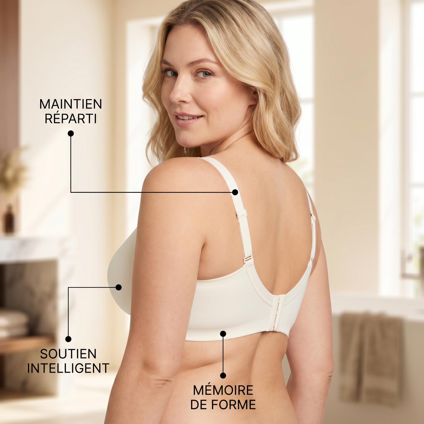 Soutien-gorge en gelée sans armatures rehaussant