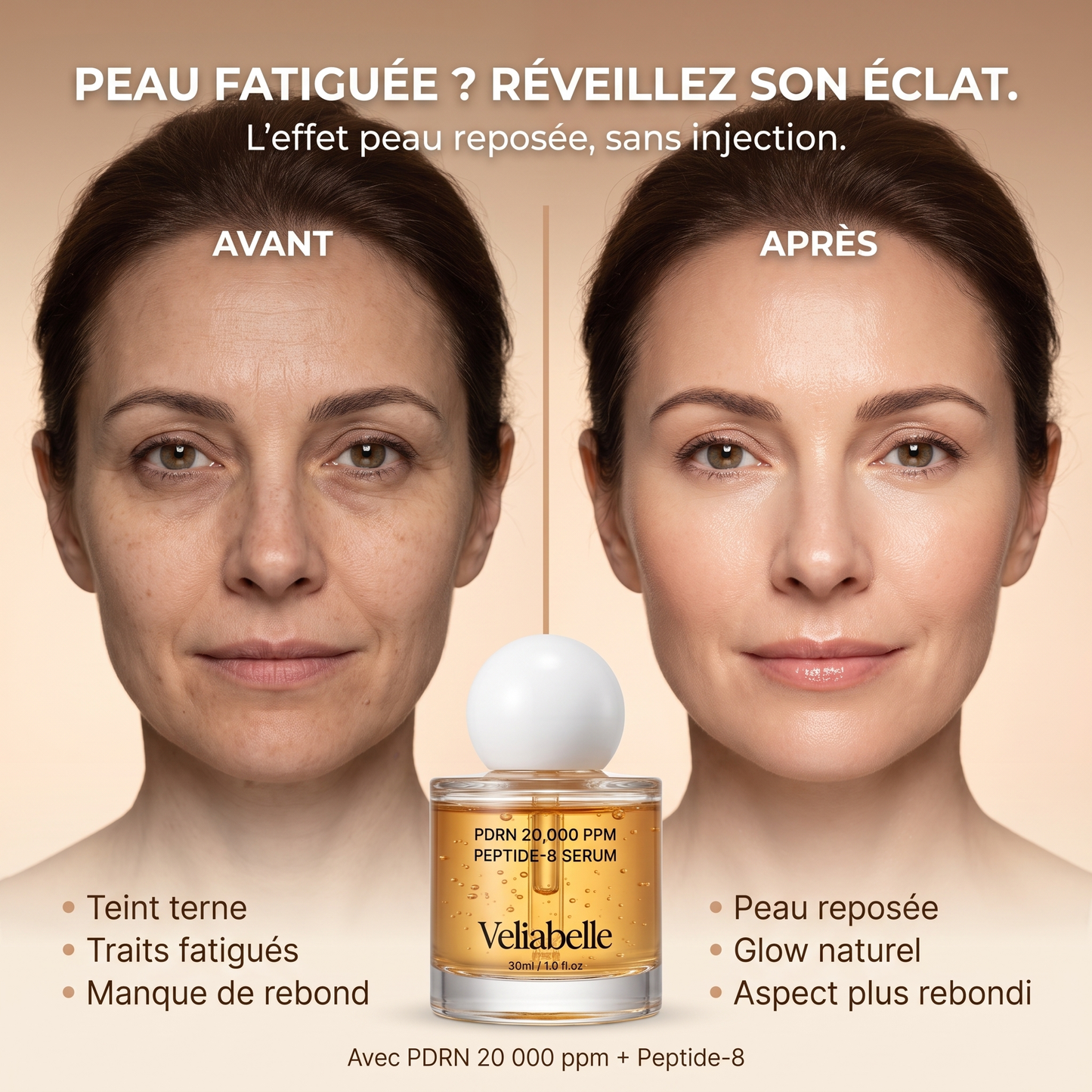 Sérum Éclat Réveillé — PDRN & Peptide-8